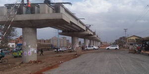 Road Construction works on Outering Road.