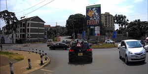 Road leading to Kileleshwa neighbourhood in Nairobi