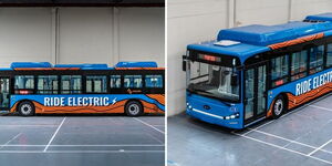 Photo collage of Roam Rapid Transport Buses set to be launched in Nairobi.