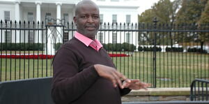 RMS Head of News-Radio Robin Njogu during a past trip to the US