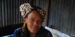 Rose who was left homeless after moving back to Kenya in 2019.