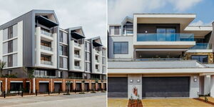 A photo collage of Rosslyn Groove project along Limuru Road in Nairobi County. 