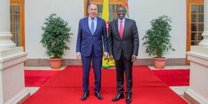 Russian Foreign Minister Sergey Lavrov was received by President of Kenya Dr William Samoei Ruto at State House in Nairobi on Monday May 29 2023