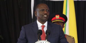 President William Ruto addressing CSs at State House on October 27, 2022.
