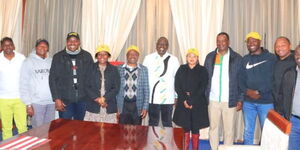 Deputy President William Ruto and his allies welcoming Emilio Kathuri to UDA on August 4, 2022.
