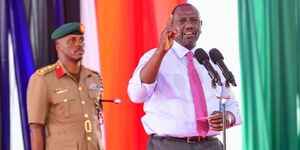 President William Ruto during the commissioning of Affordable Housing at Shauri Moyo, Nairobi County on January 27, 2023.