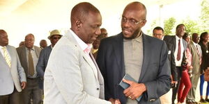 Deputy President William Ruto with Barrack Muluka
