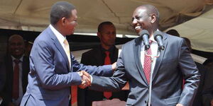 An image of Ruto and Mutua