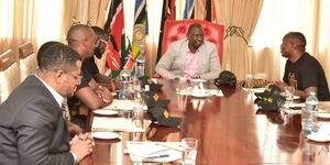 Deputy President William Ruto in a meeting with ODM MCAs in Karen, Nairobi on October 6, 2020