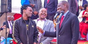 An image of Bahati and Ruto