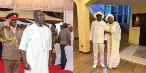 A photo collage of President William Ruto and Azimio leader Raila Odinga