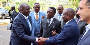 President William Ruto arrives at Sarit Center for the Kenya Innovation Week