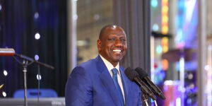 President William Ruto addresses a congregation at Deliverance Church International, Ruai, Nairobi County on Sunday, February 5, 2023.