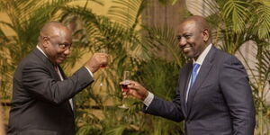 President Ruto and South African President Ramaphosa at State House, Thursday, November 10, 2022