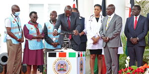 President William Ruto during the signing of the Social Health Insurance Health Bill into law at State House on October 23, 2024.