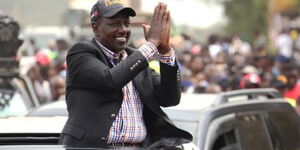 DP Ruto holding a campaign in Embu