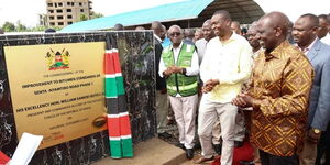 President William Ruto during the commissioning of   Senta - Nyamtiro - Isebania road (Phase I) in Kuria East on Saturday, March 25, 2023.