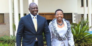 President-elect William Ruto and Racheal Ruto at their Karen residence on September 5, 2022.