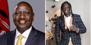 President William Ruto's portrait and photographer Emmanuel Jambo.