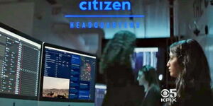 A personnel working on a laptop at Citizen company located in New York, USA