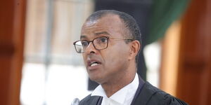 Senior Counsel Philip Murgor submitting his submission at the Supreme Court on August 31, 2022