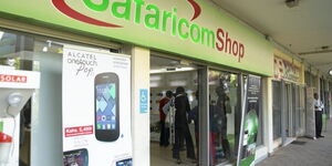 A Safaricom Shop in Nairobi