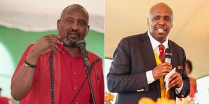 A collage of KANU Secretary General Nick Salat and KANU Chairperson Gideon Moi.