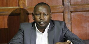 Former Samburu Governor Moses Lenolkulal in court during a 2019 proceeding
