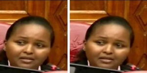 Samburu MP Naisula Lesuuda during the vetting of CS nominees on Tuesday, October 18, 2022