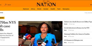 Screenshot Image of Nation.Africa site