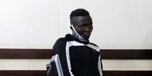 Self confessed killer Masten Wanjala during a court case in July 2021.