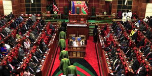 An image of the Kenyan Senate in session.