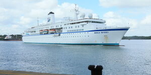 MV World Odyssey arriving at the Port of Mombasa on November 27, 2022