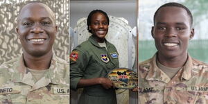 Augustine Neto, Tessie Odhiambo and Abraham Kiplagat Serving in US Army