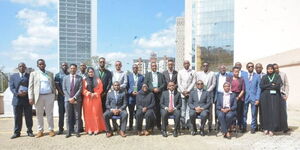 Somalia federal government officials during a meeting in Nairobi on Monday November 21, 2022