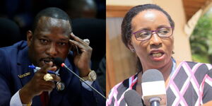 Nairobi Governor Mike Sonko and former Speaker Beatrice Elachi