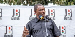 Speaker Justin Muturi meeting with Mt Kenya East leaders on Friday, September 10, 2021. 