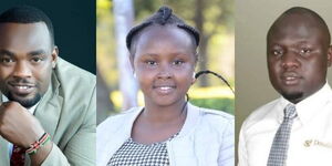 From left: Kimutai Diaz, Joy Nyokabi and Emmanuel Sarabhai who are looking to vie for different seats in the 2022 polls.