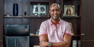 SportPesa CEO Ronald Karauri in his office in Nairobi