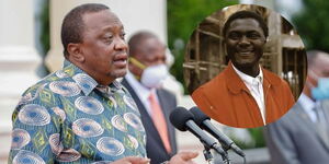President Uhuru Kenyatta during an address at State House Nairobi in April 2020.