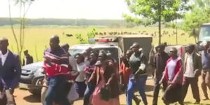 Squatters arrive at the land claimed by Mark Too's family on Saturday, November 19, 2022.