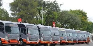 An image of a new fleet of Super Metro buses unveiled during launch on November 4, 2021. 