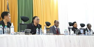 Supreme Court Bench during the Wednesday, August 31, hearing of the Presidential petition.