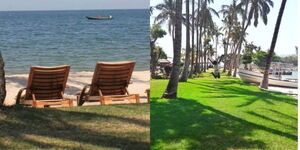 Photo collage of Takawiri island on Lake Victoria