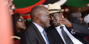 Tanzania's former President, the late John Magufuli and ODM party leader, Raila Odinga.