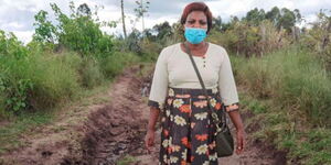 Mrs Magdalene Kimani, the Sosiana High School principal who treks for 20 kilometres daily to deliver exams to her 18 candidates in Trans Mara East, Narok County.