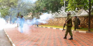 Teargas in Nairobi's CBD