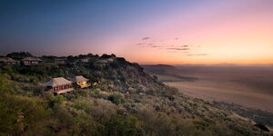 Tents spread out at Angama Lodge in Masai Mara