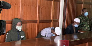 The 3 Westgate terror suspects pictured in Court.