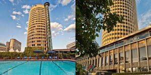 Photo collage of The Hilton Hotel in Nairobi